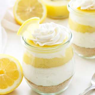Lemon Curd and Vanilla Cheesecake Parfaits