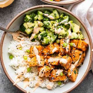Spicy Salmon Bowls