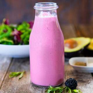 Creamy Blackberry Salad Dressing + Video