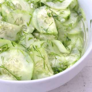 German Cucumber Salad (Gurkensalat)