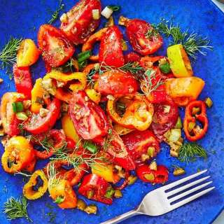 Bell Pepper Salad with Mini Sweet Peppers