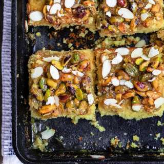 Greek Honey Cake with Orange and Pistachios