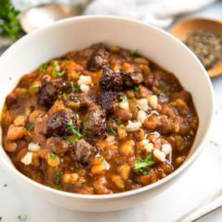 Mixed Bean Beef and Barley Soup