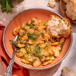 Butter Beans with Garlic, Lemon and Herbs