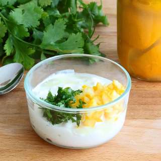 Preserved Lemon Cilantro Yogurt Sauce
