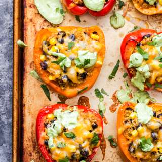 Mexican Quinoa Stuffed Peppers