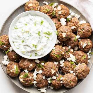 Greek Meatballs with Tzatziki Sauce