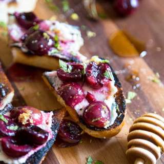 Cherry Ricotta Bruschetta