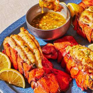 Lobster Tail with Lemon, Garlic and Aleppo Pepper
