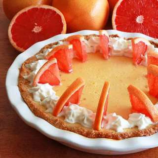Pink Grapefruit Pie