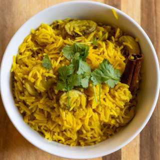 Mushroom Rice (Mushroom Pilau)