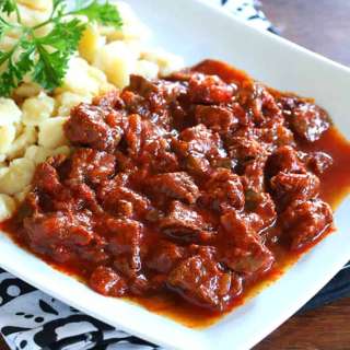 Authentic Pörkölt (Hungarian Beef and Onion Stew)