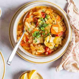 “Detox” Cabbage Soup with Turmeric and Ginger