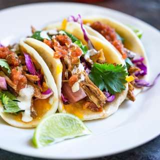 Slow Cooker Flank Steak Street Tacos