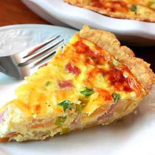 Canadian Bacon and Pineapple Quiche