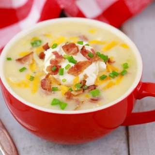 Loaded Baked Potato Soup In A Mug