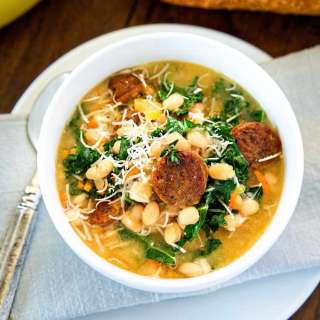 Kale and White Bean Soup with Sausage