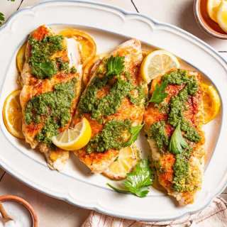 Baked Red Snapper with Zhoug