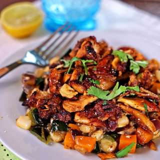 Achiote Chicken Rainbow Hash