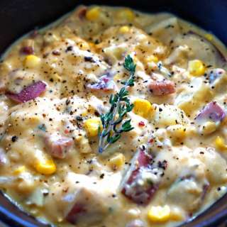 Chipotle Potato Corn Chowder with Pancetta