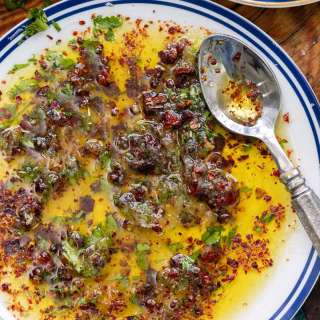 Olive Oil Dip with Parmesan and Herbs