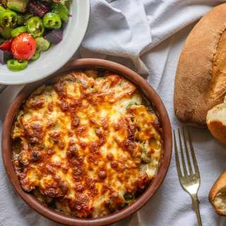 Cheesy Baked Shrimp (Karides Guvec)