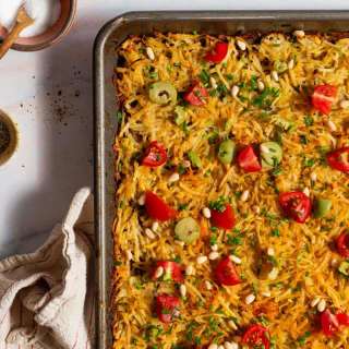 Crispy Baked Hash Browns with Parmesan Cheese
