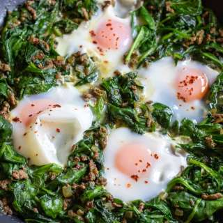 Spinach With Eggs