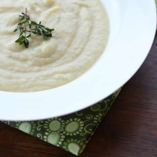 Cream of Jerusalem Artichoke, Leek and Potato Soup