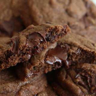 Chewy Double Chocolate Chunk Cookies (Gluten Free)