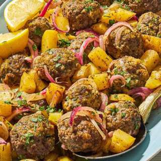 Greek Meatballs and Potatoes