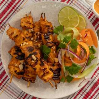 Thai Chicken Satay with Peanut Sauce