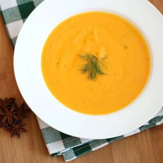 Creamy Carrot Soup with Anise and Dill