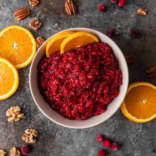 Cherry Cranberry Relish with Jello