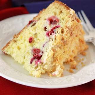 German Cranberry Almond Streusel Cake