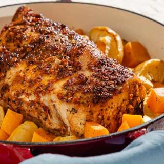 Pork Loin with Butternut Squash and Apples
