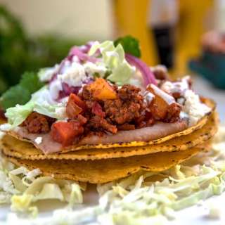 Carne Tostada Recipe (Ground Beef)