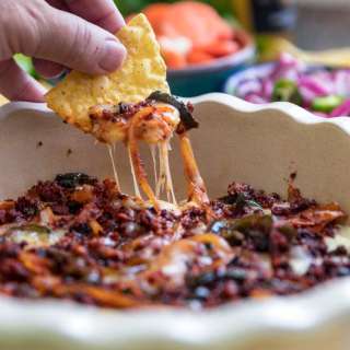 Queso Fundido (Easy Chorizo Dip)