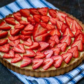 Tart aux Fraises - French Strawberry Custard Tart