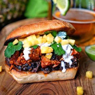 Mexican Pineapple Pork Sandwich