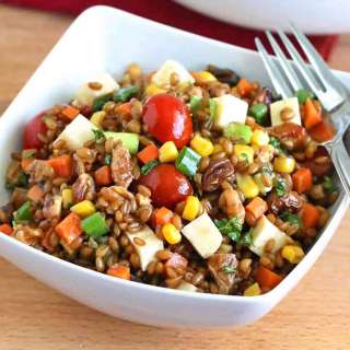 Mexican Wheat Berry Salad with Chipotles and Toasted Walnuts