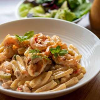 Cajun Chicken and Shrimp Pasta