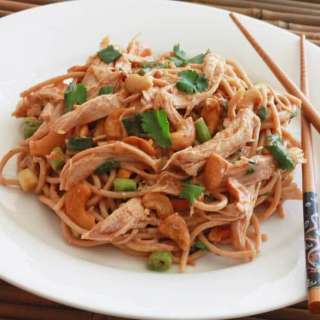 Sichuan Chicken and Cashew Noodles