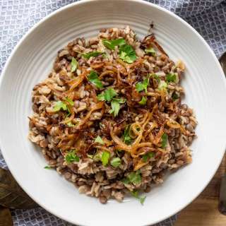 Mujadara - Lebanese Lentils and Rice Recipe
