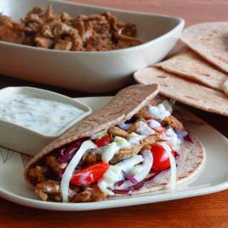 Homemade Gyros with Tzatziki Sauce
