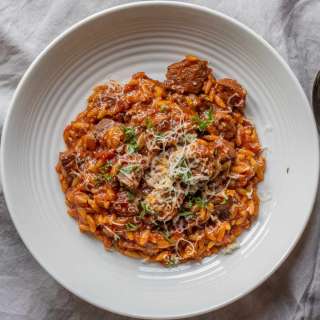 Youvetsi - Greek Beef and Orzo Stew