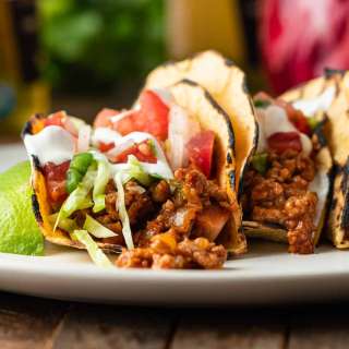 Ground Pork Tacos