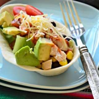 Chicken Soft Taco Bowl Salad Bar