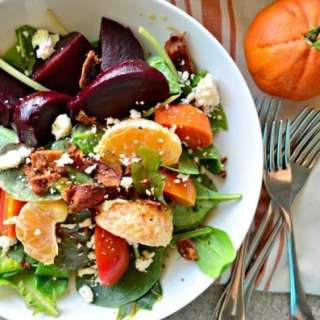Beet Bacon and Citrus Salad with Garlic-Citrus Vinaigrette