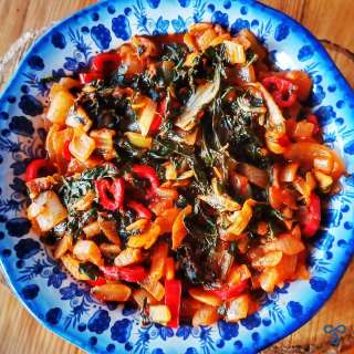 Sauteed Swiss Chard Recipe (Turkish Pazı Kavurma)